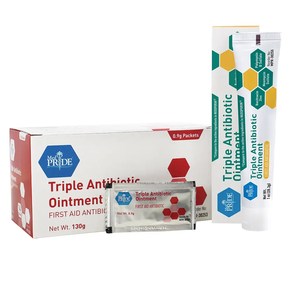 Triple Antibiotic Ointment, 0.9g Packets, 144/Bx