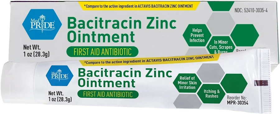 Bacitracin Zinc Ointment, 1oz. Tubes - Indv. Boxed, Ea