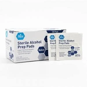 Sterile Alcohol Prep Pads, Md, 200/Bx