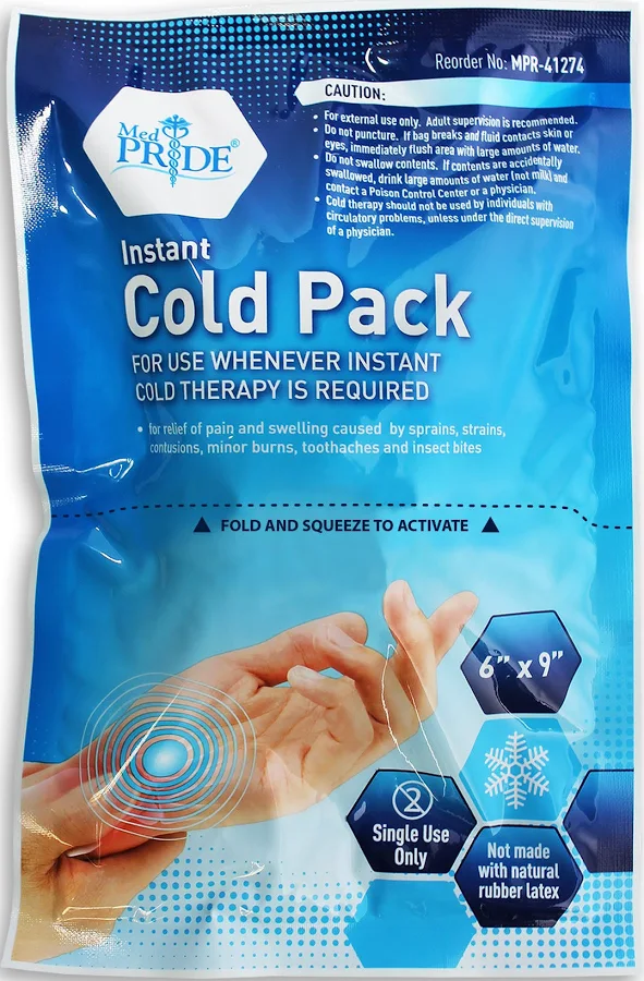Instant Cold Pack, 6" x 9", 24/cs.