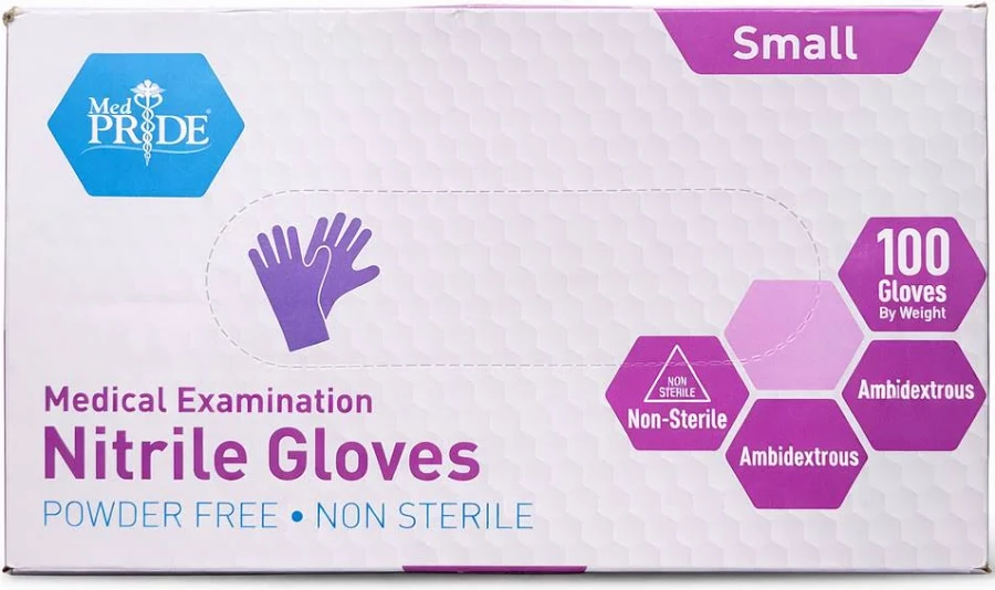 Gloves, Exam Nitrile P/F, Sm 200/Bx