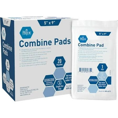 Abdominal Pad, Sterile 5 X 9, 1/Pouch, 20/Cs