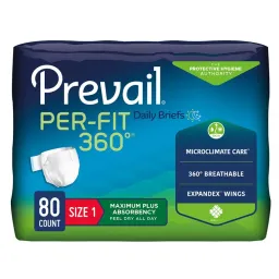 Briefs, Per-Fit 360 Max Plus Absorbency, Med 4/20Pk, 80/Cs