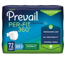 Briefs, Per-Fit 360 Max Plus Absorbency, Lg 4/18Pk, 72/Cs