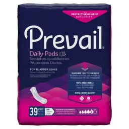 Bladder Control Pad, Maximum, 4/39Pk, 156/Cs