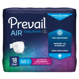Briefs, Prevail Air Ultimate Absorbency, Lg 4/18Pk, 72/Cs