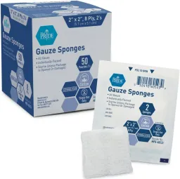 Gauze Sponge Sterile, 2's, 2x2 8 Ply, 50/Bx        