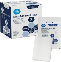 Non-Adherent Pads, Sterile 3 X 8, 50/Bx