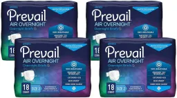 Briefs, Prevail Air Overnight Absorbency, Lg 4/18Pk, 72/Cs