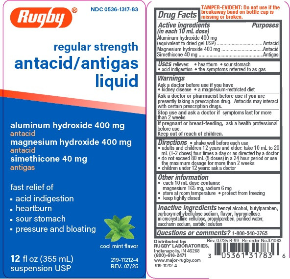 Antacid/Antigas Liquid, Rd Strength 12oz
