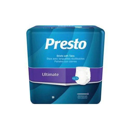 Briefs, Presto Ultimate Med, (32"-44") 16/Pk 96/Cs