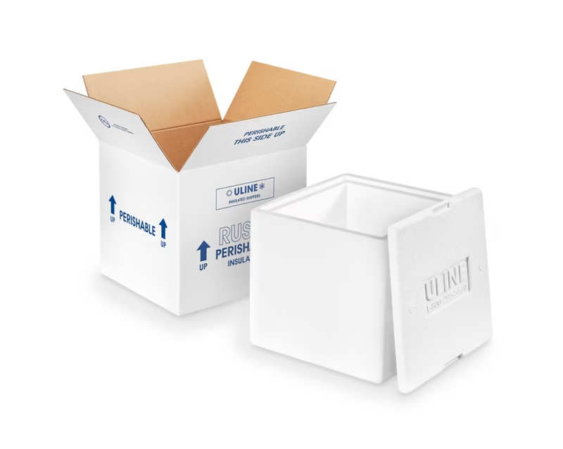 Cooler Box Set, 10.5 X 8.25 X 9.5, 1.5" Wall, Ea