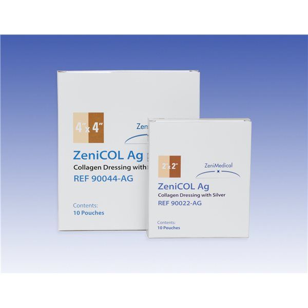 ZeniCol, Silver Collagen Dressing, 4 X 4 10/Bx