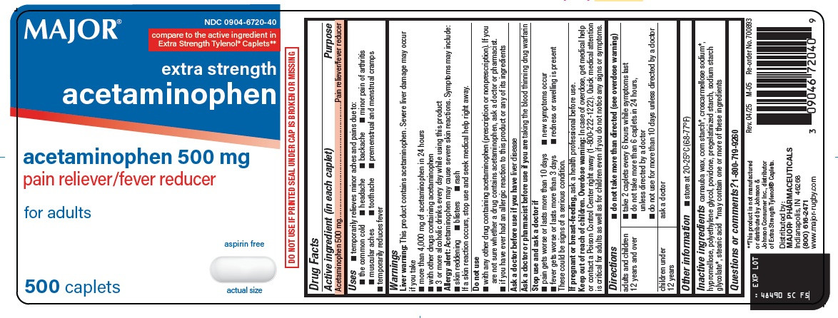 Acetaminophen 500mg ES Cap BXD 50's