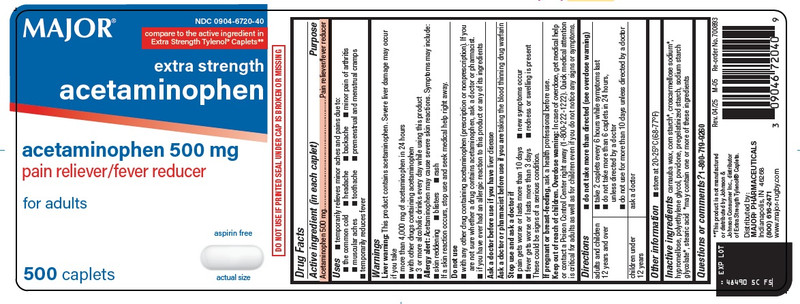Acetaminophen 500mg ES Cap BXD 50's