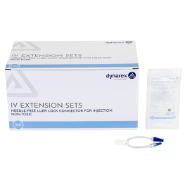 6" Needle Free Extension Set, 100/bx