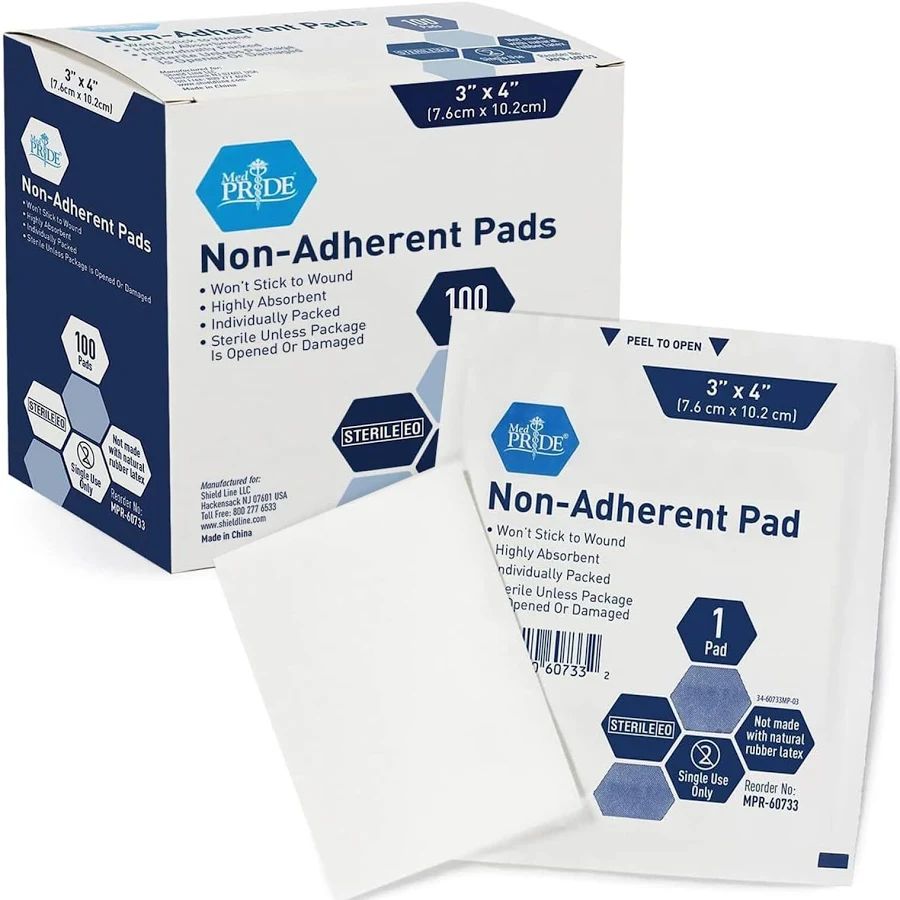 Non-Adherent Pad, Sterile 3 X 4, 100/Bx
