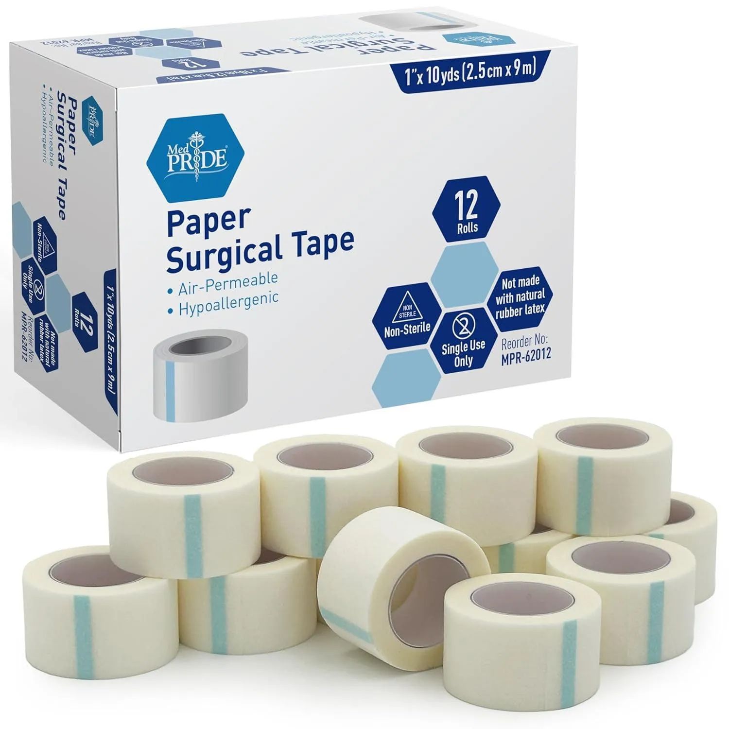 Surgical Tape, Cloth 1" X 10 Yds, 12/Bx