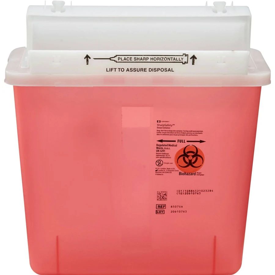 Sharps Container, 5 Quart, 20/Cs